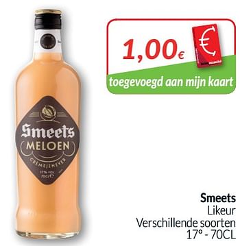 Promoties Smeets likeur - Smeets - Geldig van 01/10/2019 tot 31/10/2019 bij Intermarche