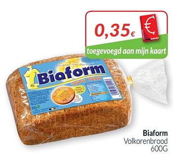 Promoties Biaform volkorenbrood - Biaform - Geldig van 01/10/2019 tot 31/10/2019 bij Intermarche