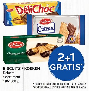 Delacre Biscuits Delacre Assortiment 2 1 Gratis En Promotion Chez Alvo