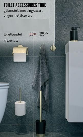 Promoties Toilet accessoires tune toiletborstel - Huismerk - Free Time - Geldig van 02/10/2019 tot 03/11/2019 bij Freetime