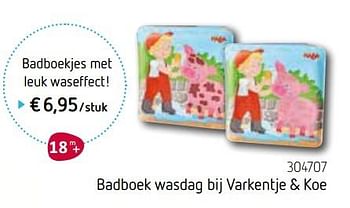 Promotions Badboek wasdag bij varkentje + koe - Haba - Valide de 06/10/2019 à 31/12/2019 chez De Speelvogel