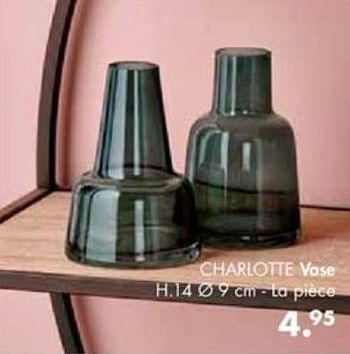 Promotions Charlotte vase - Produit maison - Casa - Valide de 30/09/2019 à 27/10/2019 chez Casa