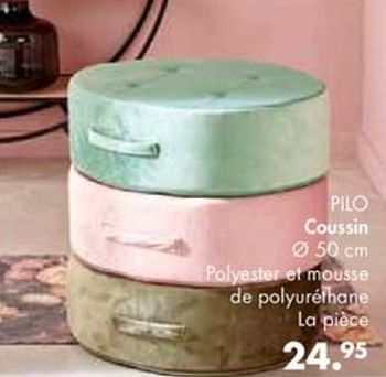 Promotions Pilo coussin - Produit maison - Casa - Valide de 30/09/2019 à 27/10/2019 chez Casa