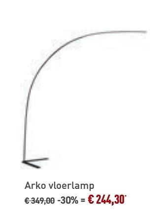 Promoties Arko vloerlamp - Bristol - Geldig van 29/09/2019 tot 29/10/2019 bij Overstock