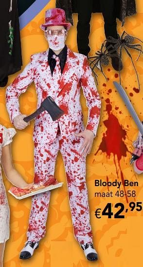 Promoties Bloody ben - Huismerk - Happyland - Geldig van 30/09/2019 tot 02/11/2019 bij Happyland