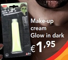 Promoties Make-up cream glow in dark - Huismerk - Happyland - Geldig van 30/09/2019 tot 02/11/2019 bij Happyland