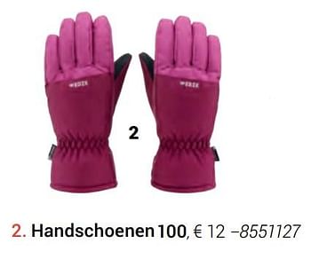 Promoties Handschoenen 100 - Huismerk - Decathlon - Geldig van 30/09/2019 tot 29/02/2020 bij Decathlon