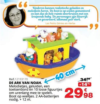 Promotions De ark van noah - Produit maison - Maxi Toys - Valide de 01/10/2019 à 08/12/2019 chez Maxi Toys