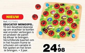 Promoties Educatief memospel - Huismerk - Maxi Toys - Geldig van 01/10/2019 tot 08/12/2019 bij Maxi Toys