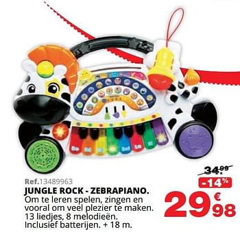 Promoties Jungle rock - zebrapiano - Vtech - Geldig van 01/10/2019 tot 08/12/2019 bij Maxi Toys