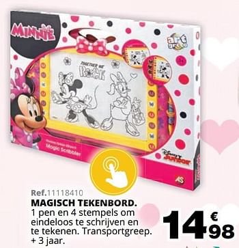 Promoties Magisch tekenbord - Minnie Mouse - Geldig van 01/10/2019 tot 08/12/2019 bij Maxi Toys