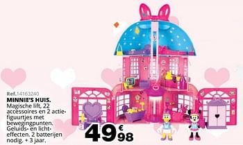 Promoties Minnie`s huis - Minnie Mouse - Geldig van 01/10/2019 tot 08/12/2019 bij Maxi Toys
