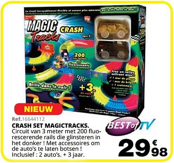 Promoties Crash set magictracks - Huismerk - Maxi Toys - Geldig van 01/10/2019 tot 08/12/2019 bij Maxi Toys
