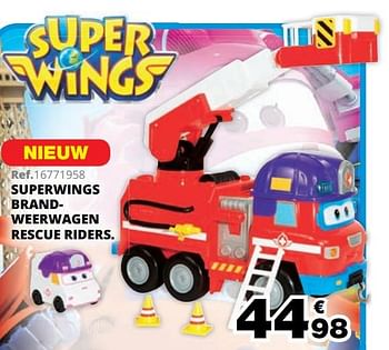 Promoties Superwings brandweerwagen rescue riders - Super Wings  - Geldig van 01/10/2019 tot 08/12/2019 bij Maxi Toys