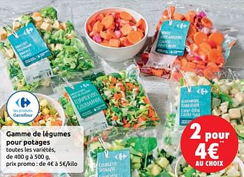 Promotions Gamme de légumes pour potages - Produit maison - Carrefour  - Valide de 09/10/2019 à 20/10/2019 chez Carrefour