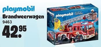 Promotions Brandweerwagen 9463 - Playmobil - Valide de 07/10/2019 à 27/10/2019 chez Van Cranenbroek