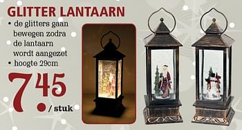 Promoties Glitter lantaarn - Huismerk - Van Cranenbroek - Geldig van 07/10/2019 tot 27/10/2019 bij Van Cranenbroek