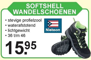 Promoties Softshell wandelschoenen - Nielsson - Geldig van 07/10/2019 tot 27/10/2019 bij Van Cranenbroek