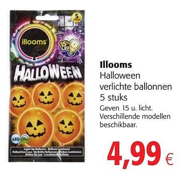 Promoties Illooms halloween verlichte ballonnen - Illooms - Geldig van 09/10/2019 tot 22/10/2019 bij Colruyt