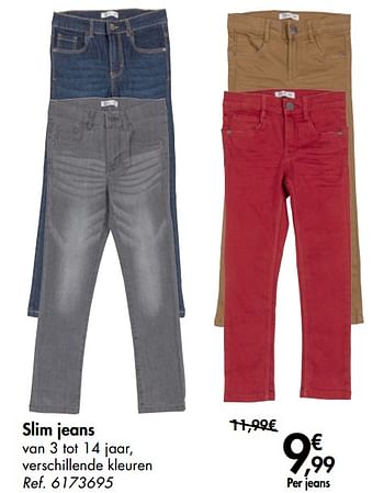 Promoties Slim jeans - Huismerk - Carrefour  - Geldig van 09/10/2019 tot 21/10/2019 bij Carrefour