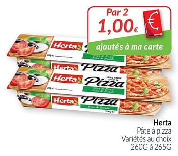 Promotions Herta pâte à pizza - Herta - Valide de 01/10/2019 à 31/10/2019 chez Intermarche