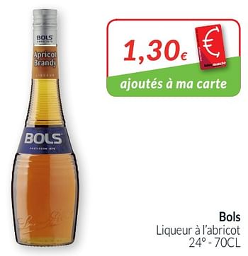 Promotions Bols liqueur à l`abricot - Bols - Valide de 01/10/2019 à 31/10/2019 chez Intermarche
