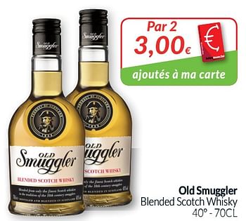 Promotions Old smuggler blended scotch whisky - Old Smuggler - Valide de 01/10/2019 à 31/10/2019 chez Intermarche