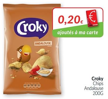 Promotions Croky chips andalouse - Croky - Valide de 01/10/2019 à 31/10/2019 chez Intermarche