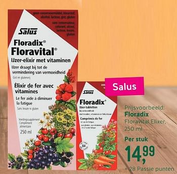 Promotions Floradix floravital elixer - Produit maison - Holland & Barrett - Valide de 07/10/2019 à 03/11/2019 chez Holland & Barret