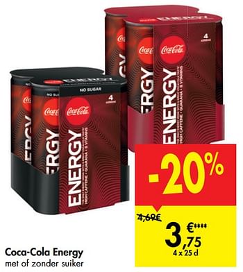 Promoties Coca-cola energy - Coca Cola - Geldig van 02/10/2019 tot 21/10/2019 bij Carrefour