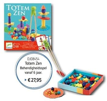 Promoties Totem zen behendigheidsspel - D jeco - Geldig van 06/10/2019 tot 31/12/2019 bij De Speelvogel