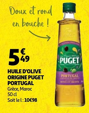 Promotions Huile d`olive origine puget portugal - Puget - Valide de 09/10/2019 à 15/10/2019 chez Auchan Ronq