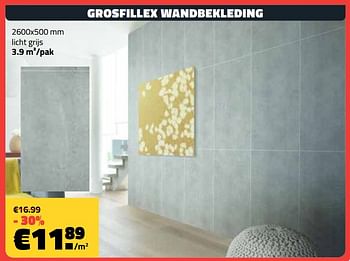 Promoties Grosfillex wandbekleding - Grosfillex - Geldig van 14/10/2019 tot 31/10/2019 bij Bouwcenter Frans Vlaeminck
