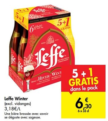 Promotions Leffe winter - Leffe - Valide de 02/10/2019 à 21/10/2019 chez Carrefour