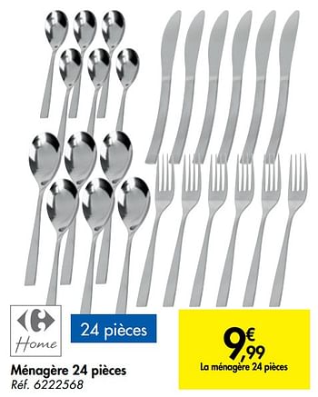 Set de couverts MIKAEL doré 16pcs/pqt