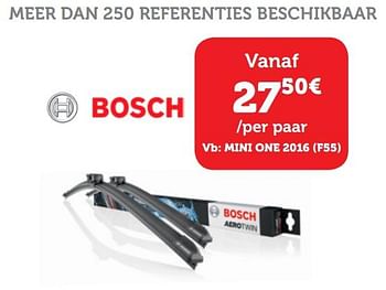 Promotions Bosch ruitenwisser mini one 2016 (f55) - Bosch - Valide de 09/10/2019 à 12/11/2019 chez Auto 5
