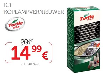 Promoties Kit koplampvernieuwer - Turtle wax - Geldig van 09/10/2019 tot 12/11/2019 bij Auto 5