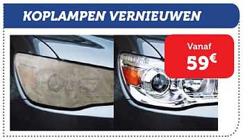 Promoties Koplampen vernieuwen - Huismerk - Auto 5  - Geldig van 09/10/2019 tot 12/11/2019 bij Auto 5