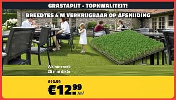 Promoties Grastapijt walnutcreek - Huismerk - Bouwcenter Frans Vlaeminck - Geldig van 14/10/2019 tot 31/10/2019 bij Bouwcenter Frans Vlaeminck