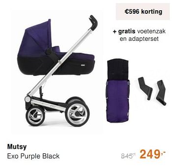 Promoties Mutsy exo purple black - Mutsy - Geldig van 13/10/2019 tot 19/10/2019 bij Baby & Tiener Megastore