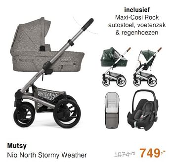 Promoties Mutsy nio north stormy weather - Mutsy - Geldig van 13/10/2019 tot 19/10/2019 bij Baby & Tiener Megastore