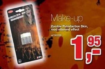 Promoties Make-up zombie putrefaction skin, rood etterend effect - Huismerk - Paradisio - Geldig van 08/10/2019 tot 01/11/2019 bij Paradisio