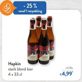 Promoties Hapkin sterk blond bier - Hapkin - Geldig van 09/10/2019 tot 22/10/2019 bij OKay
