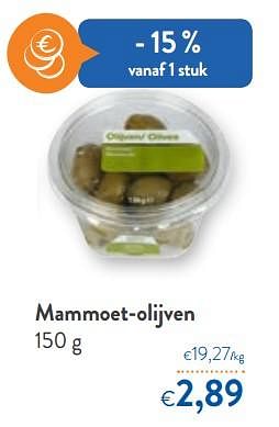 Promoties Mammoet-olijven - Huismerk - Okay  - Geldig van 09/10/2019 tot 22/10/2019 bij OKay
