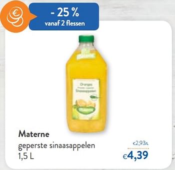 Promoties Materne geperste sinaasappelen - Materne - Geldig van 09/10/2019 tot 22/10/2019 bij OKay