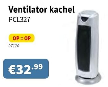 Promoties Ventilator kachel pcl327 - Huismerk - Cevo - Geldig van 10/10/2019 tot 23/10/2019 bij Cevo Market