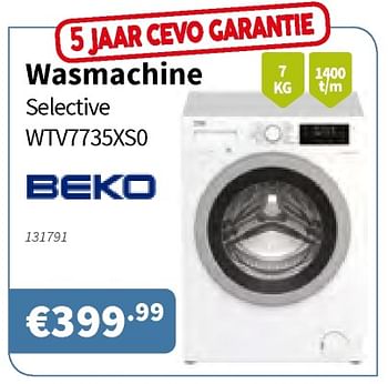 Beko Beko wasmachine selective wtv7735xs0 Promotie bij Cevo Market