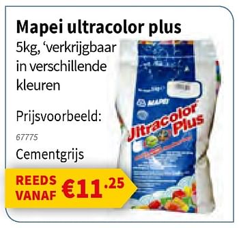 Promoties Mapei ultracolor plus - Huismerk - Cevo - Geldig van 10/10/2019 tot 23/10/2019 bij Cevo Market