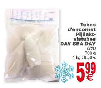 Promoties Tubes d`encornet pijlinktvistubes day sea day - Dayseaday - Geldig van 15/10/2019 tot 21/10/2019 bij Cora