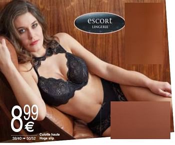 Promoties Culotte haute hoge slip - Escort Lingerie - Geldig van 15/10/2019 tot 28/10/2019 bij Cora